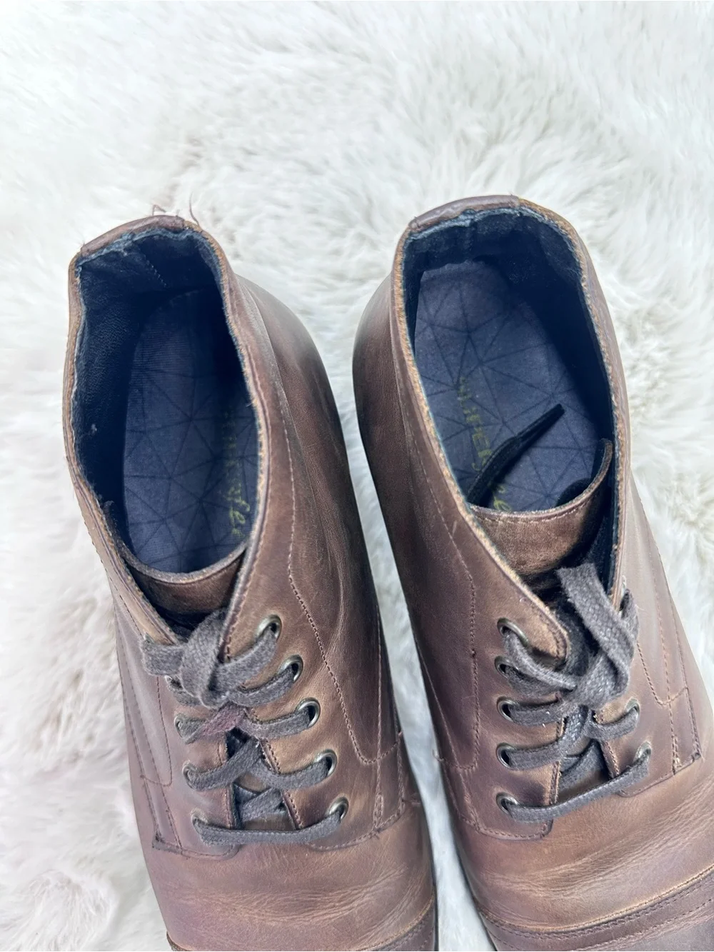 Thursday Boot Company Brown Leather Cadet Lace-Up Boots 10.5